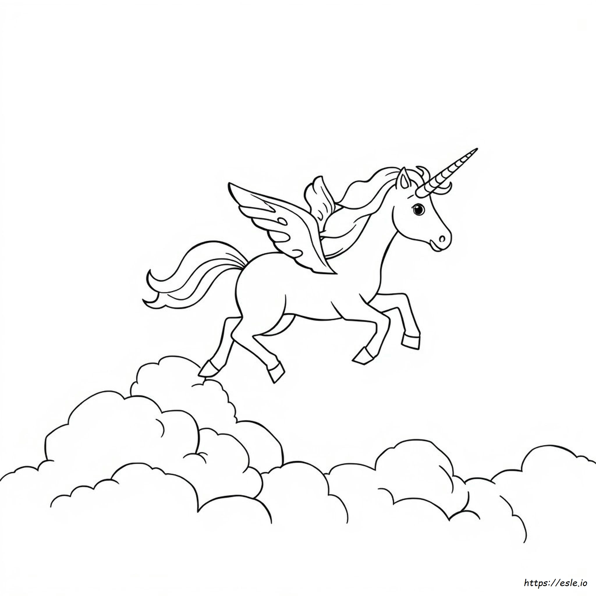 Unicorno Volante Da Colorare