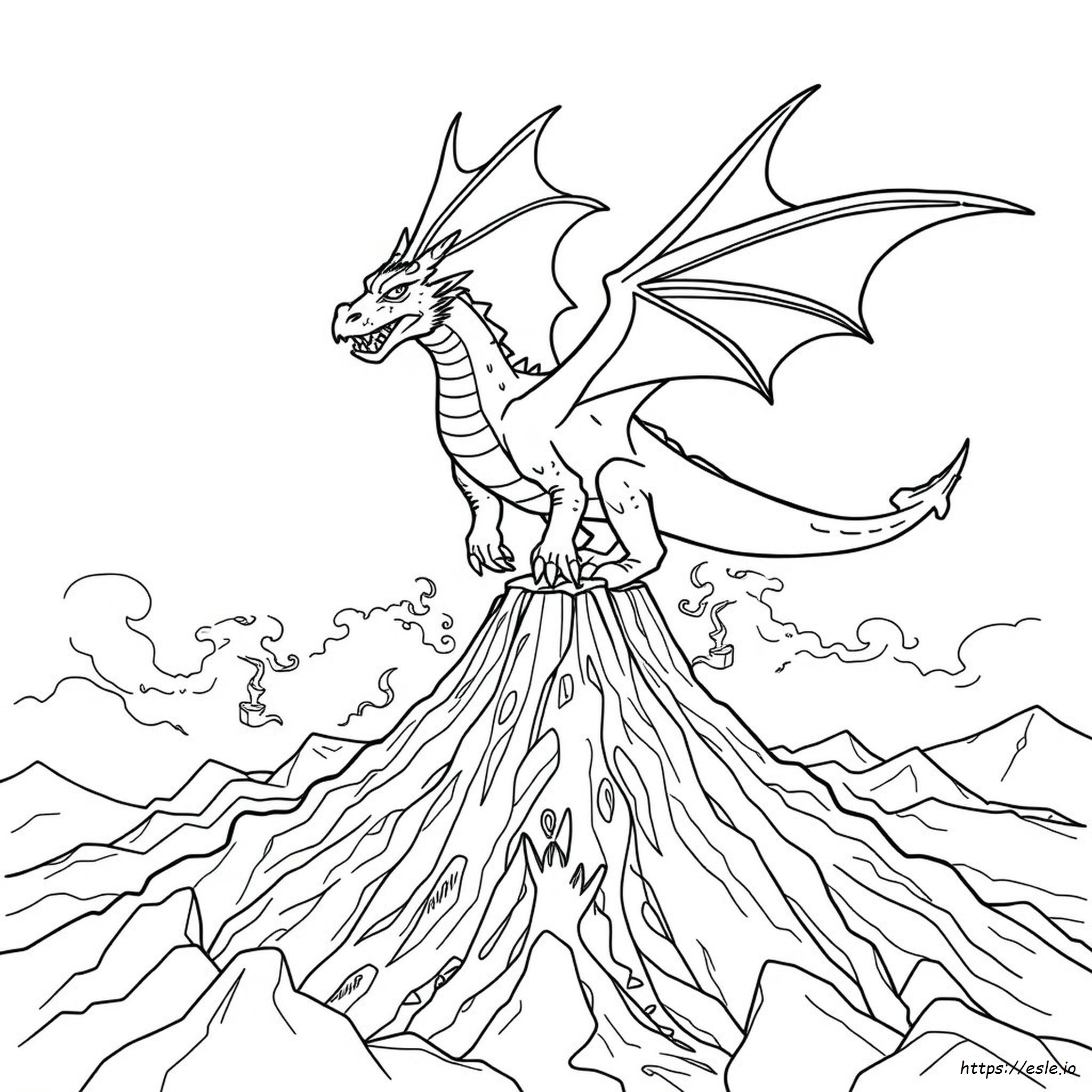 Detailed Dragon Coloring Pages