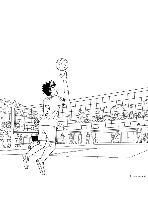 Haikyuu Colouring Pages