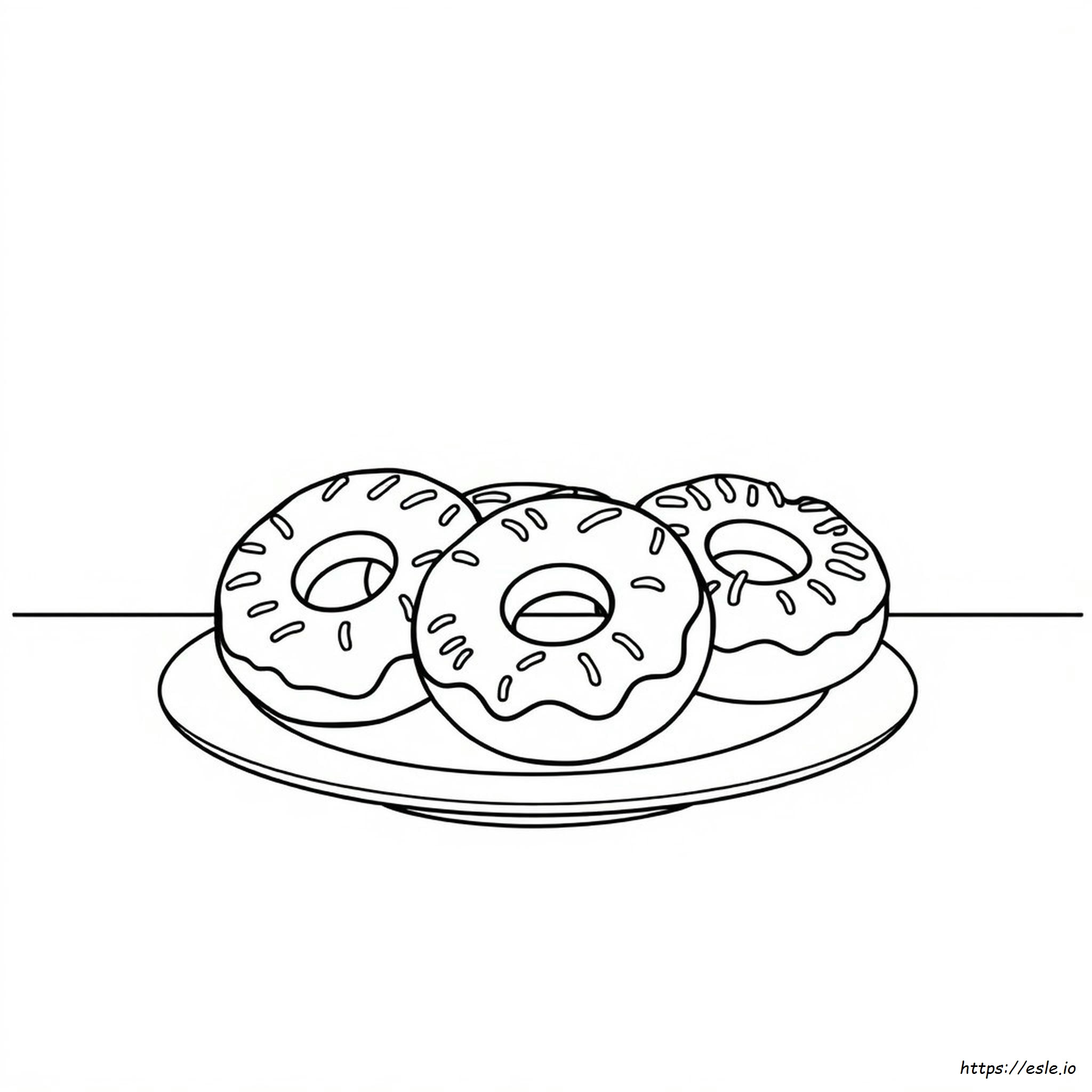 Donuts Para Colorir
