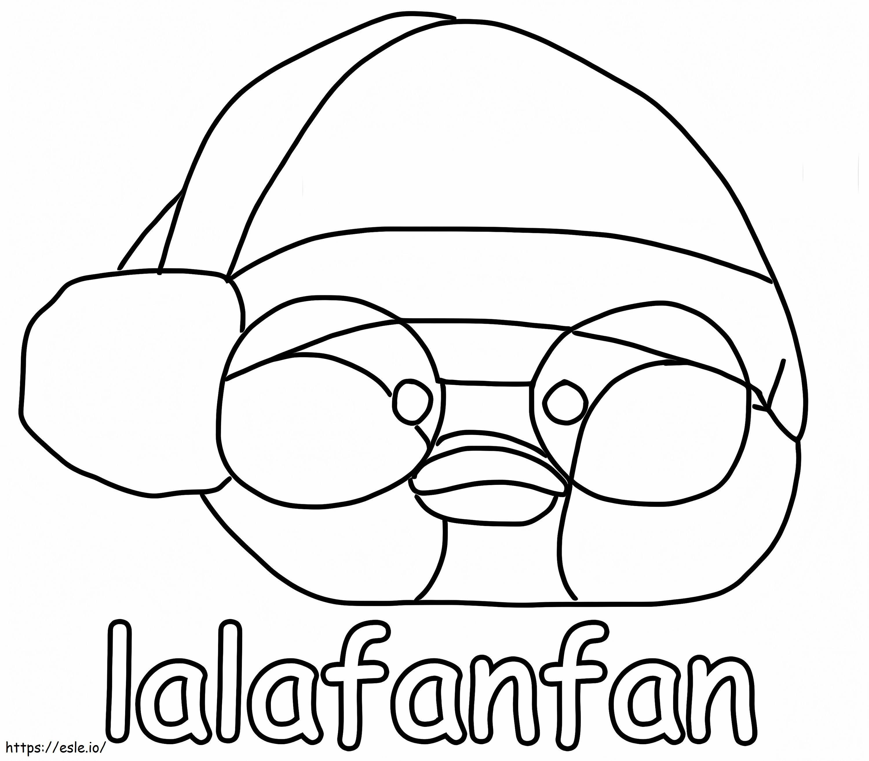 Free Lalafanfan coloring page