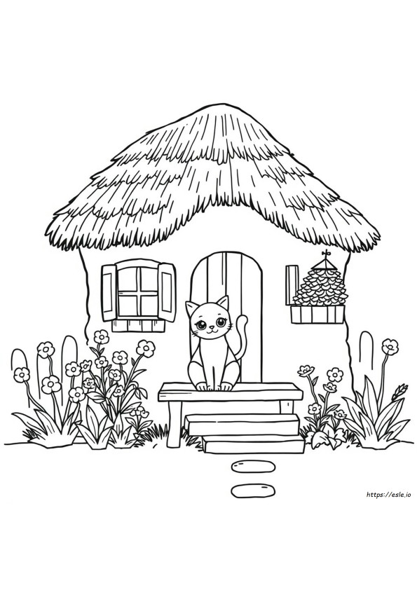 Ästhetische Cottagecore Ausmalbilder