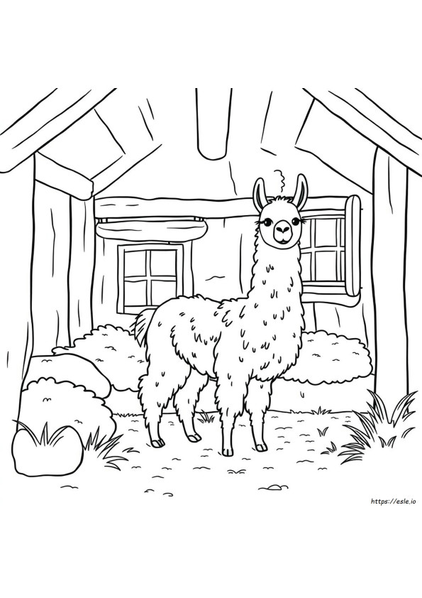 Lhama Lhama Em Casa Com Mamãe – Desenhos Para Colorir