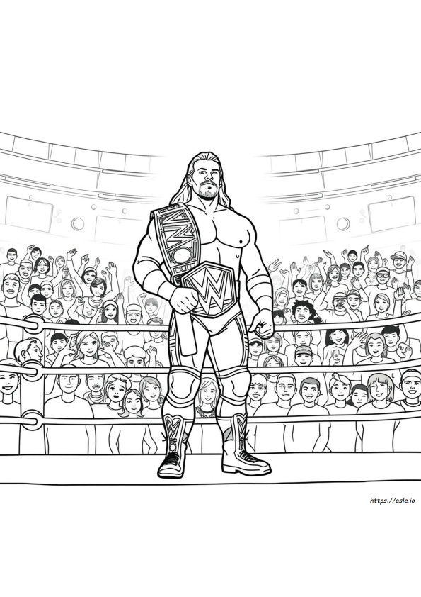 Colouring Pages Wwe