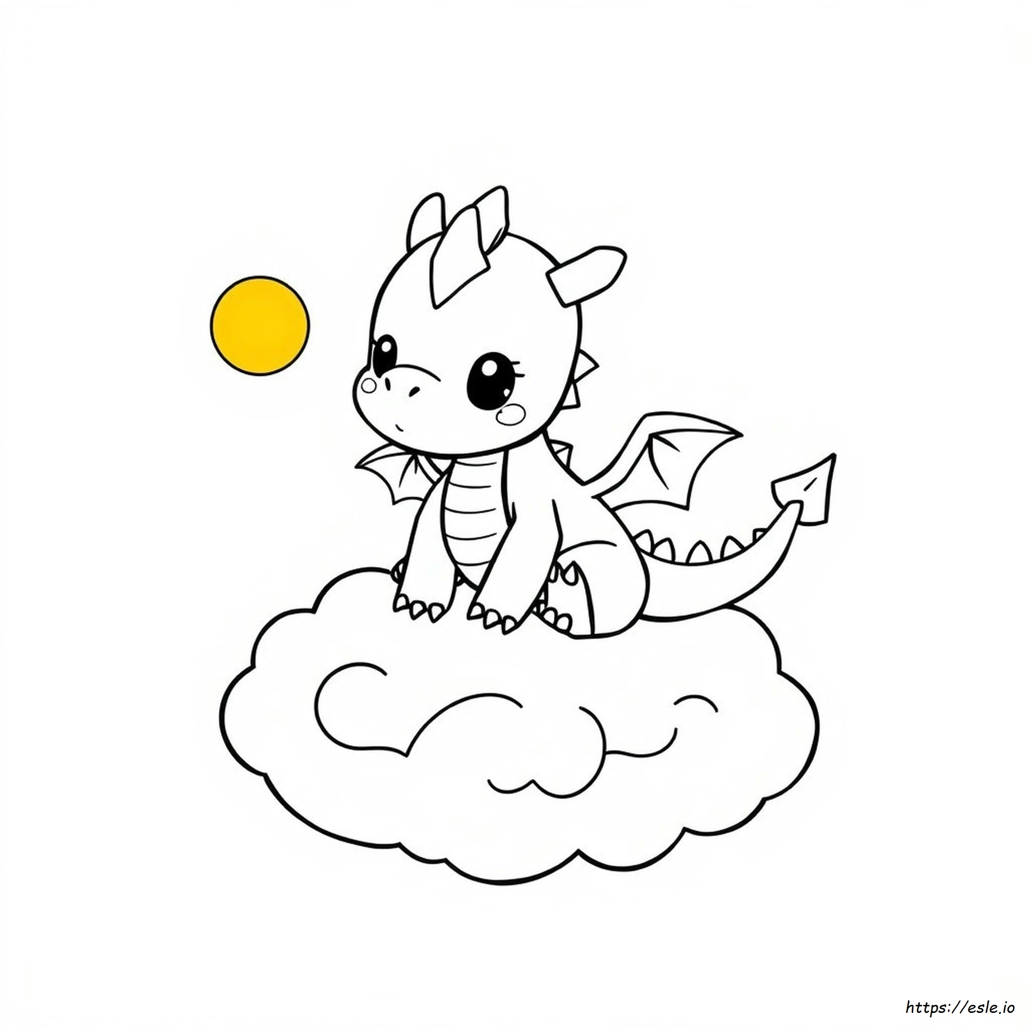 Chibi Drache Ausmalbilder