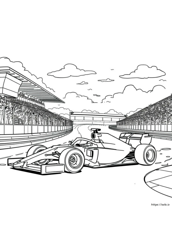 Mobil F1 Mewarnai