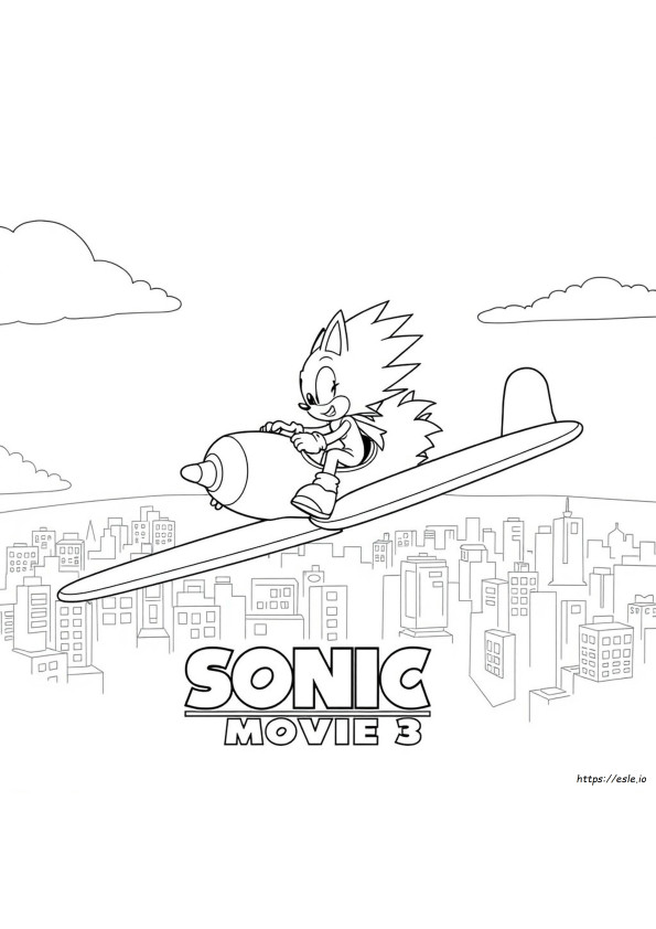 Sonic Movie 3 Coloring Pages