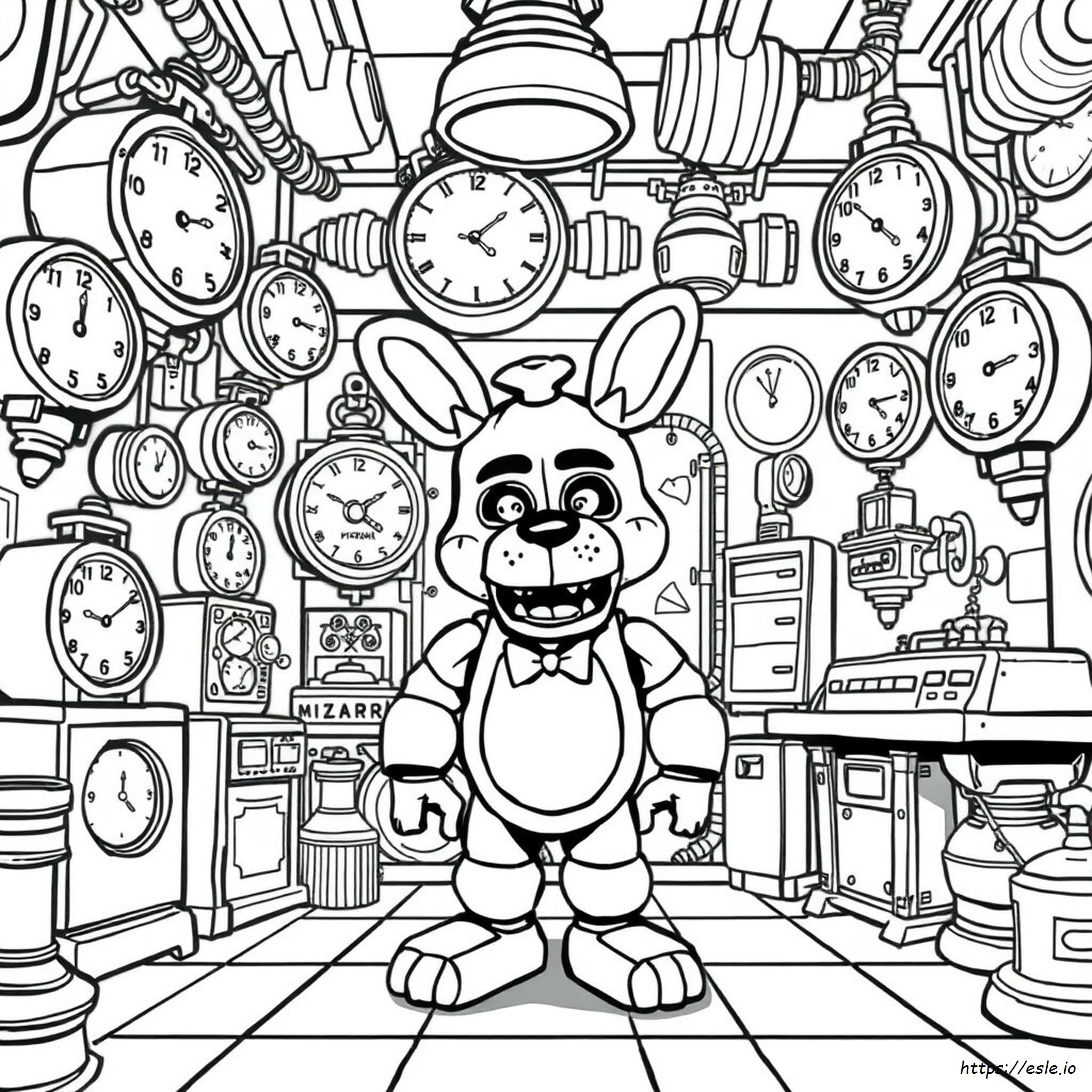 Springtap Coloring Pages Springtrap Fnaf Gambar Mewarnai