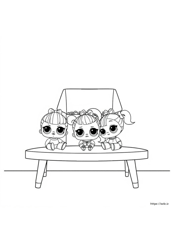 Gambar Mewarnai Lol Surprise Dolls Dapat Dicetak Gratis