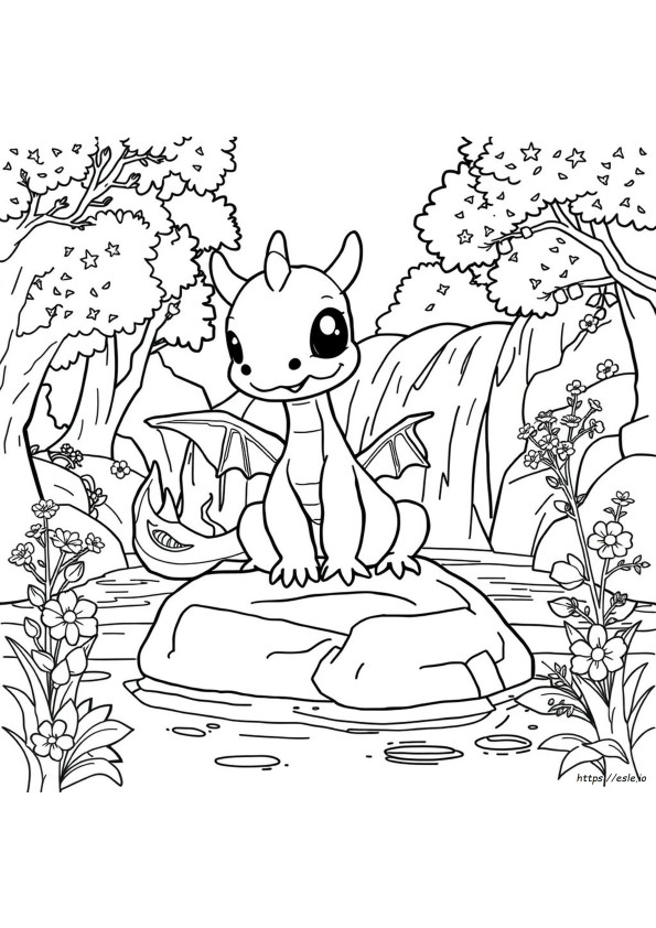Cute Dragon Coloring Pages For Adults