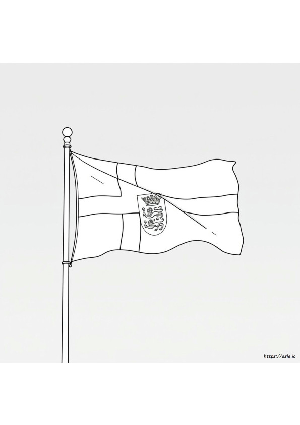 English Flag Coloring