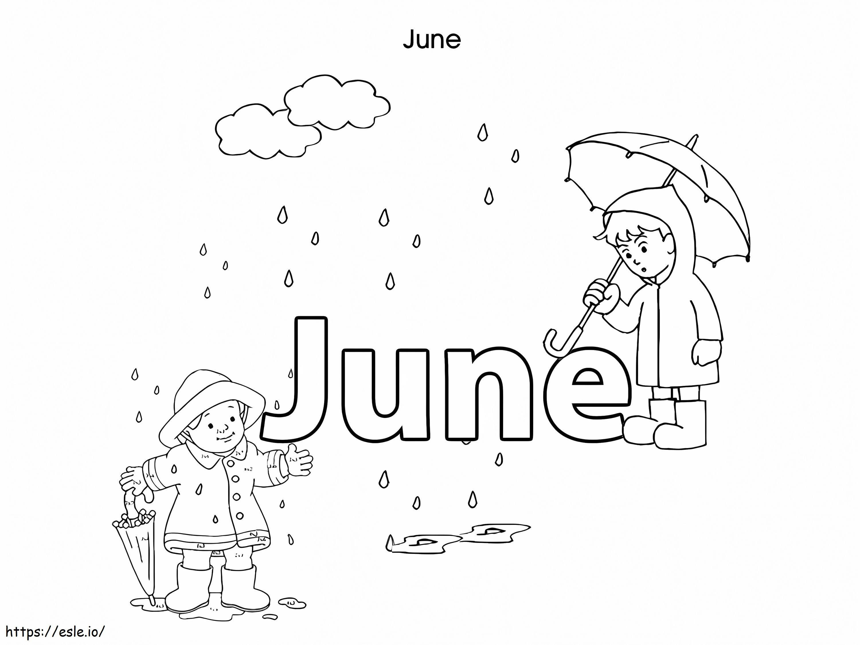 June 6 coloring page