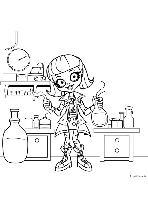 Frankie Stein Monster High Boyama Sayfaları