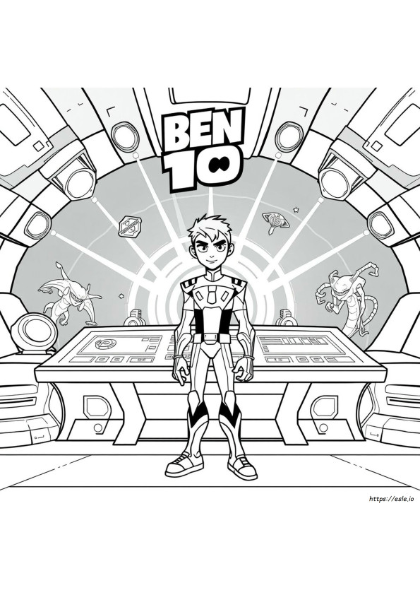 Dibujos Para Colorear De Ben 10 Ultimate Alien Para Imprimir