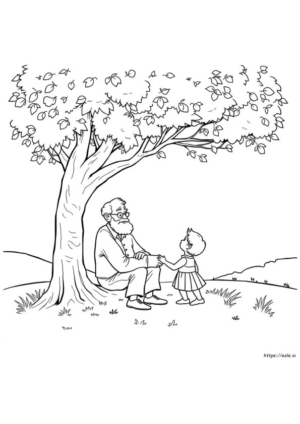 Grandpa Coloring Pages Printable