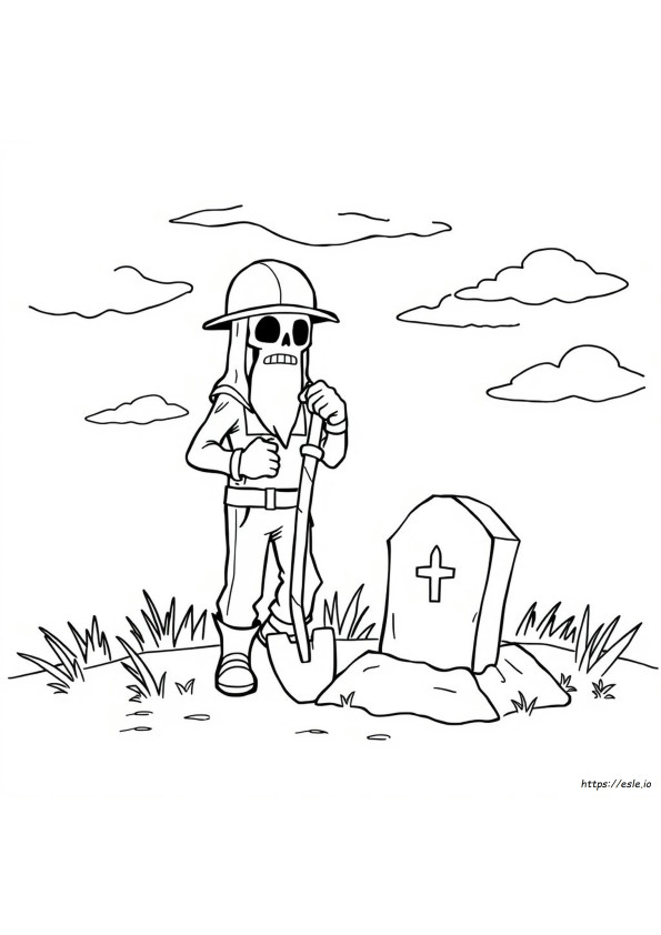 Lembar Mewarnai Grave Digger