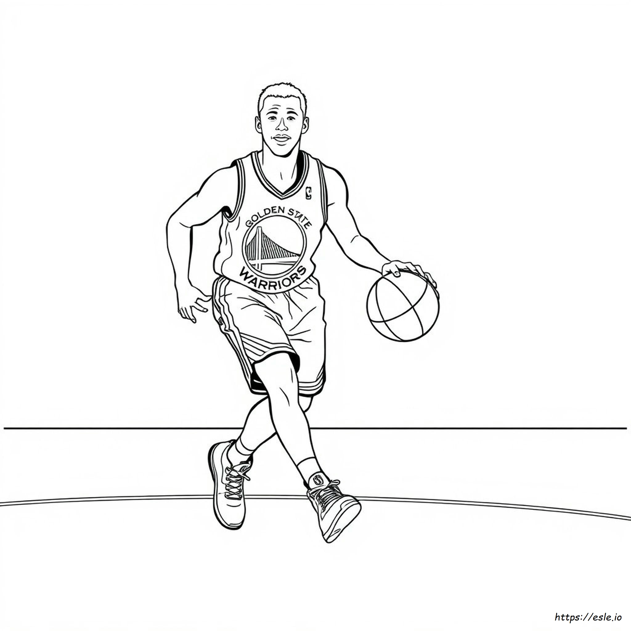 Disegni Da Colorare Dei Golden State Warriors Stampabili