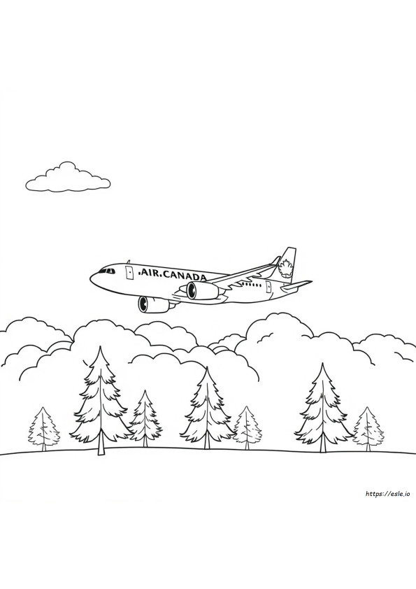 Coloriage Air Canada