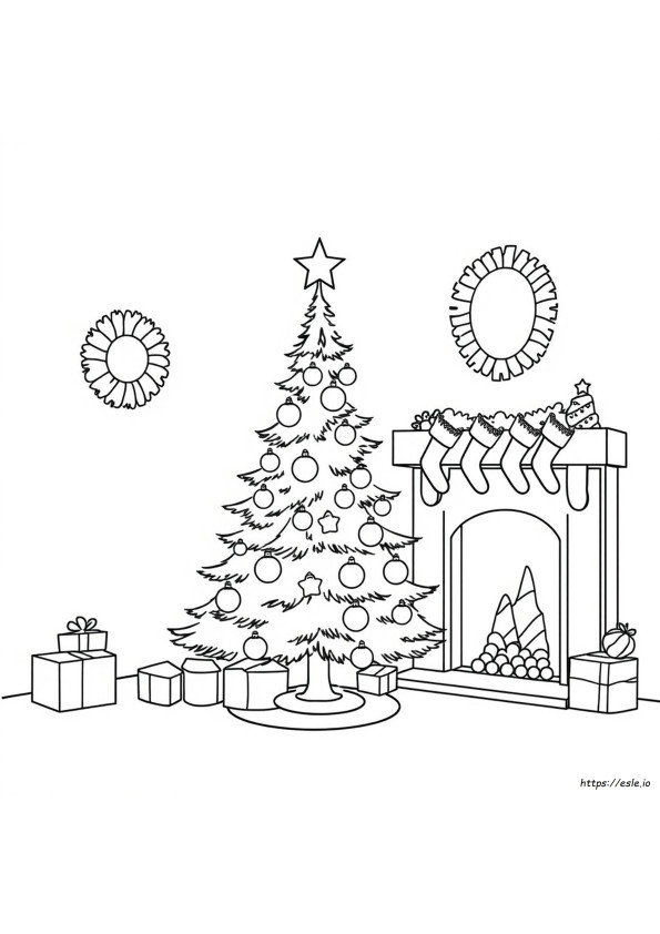 Gambar Mewarnai Natal Png