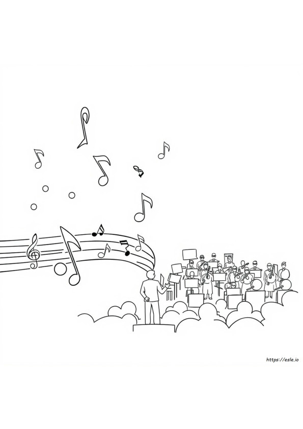 Gambar Mewarnai Nada Musik