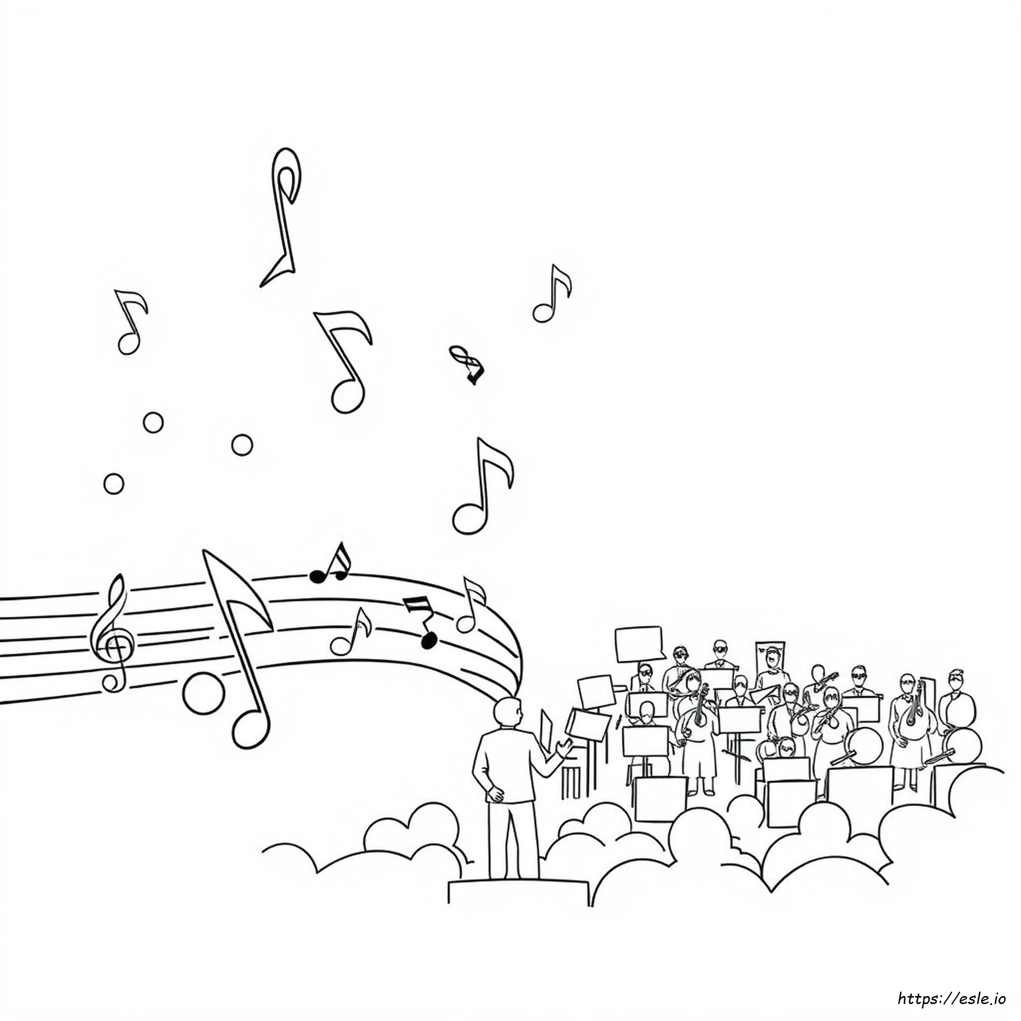 Disegni Da Colorare Di Note Musicali