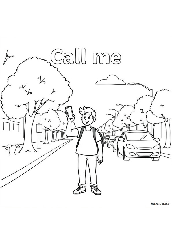 Call Me Coloring Pages