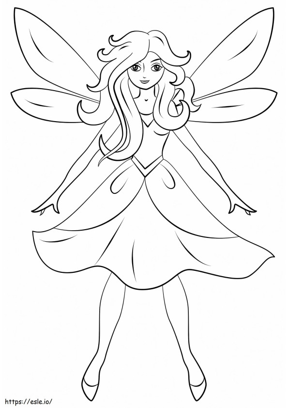 Free Fairy coloring page