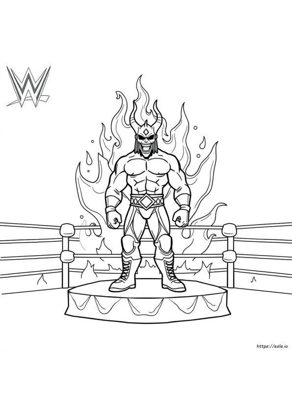 Wwe Gambar Mewarnai The Fiend