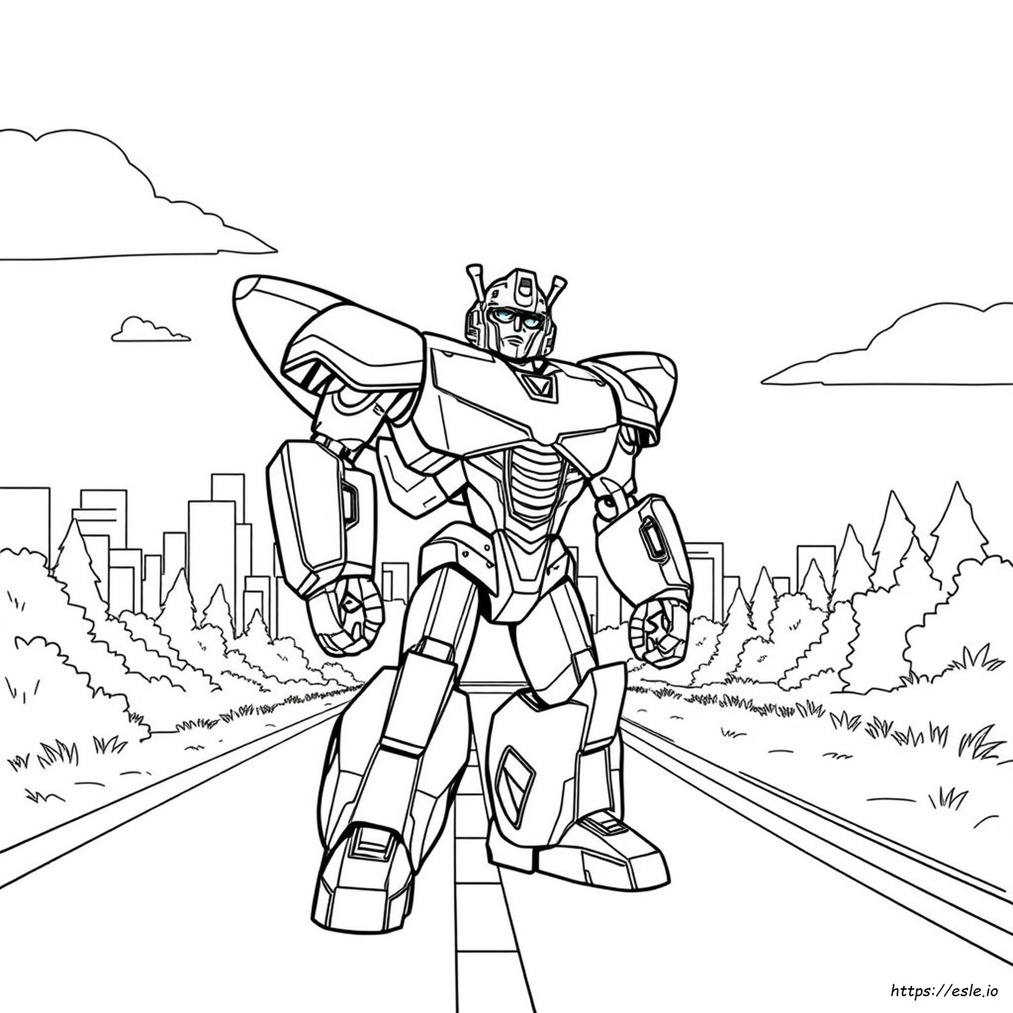 Transformers Bumblebee Coloring Pages To Print