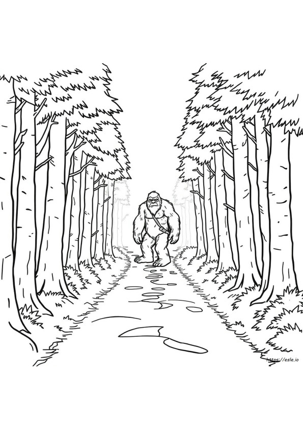 Big Foot Coloring