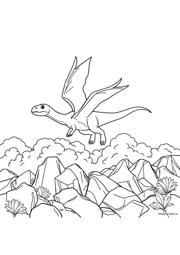 Dinosaurus Terbang Gambar Mewarnai