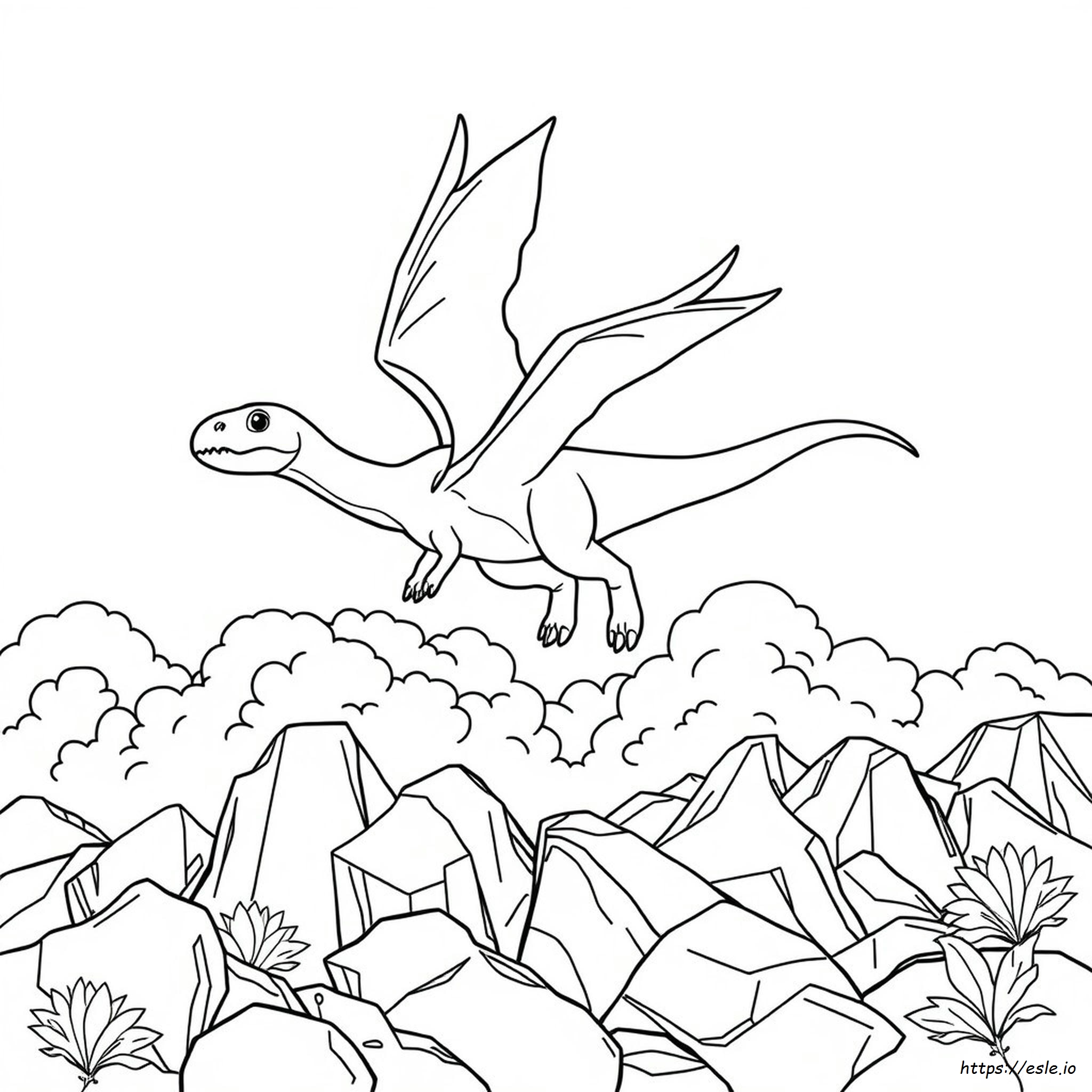 Dinosauri Volanti Da Colorare