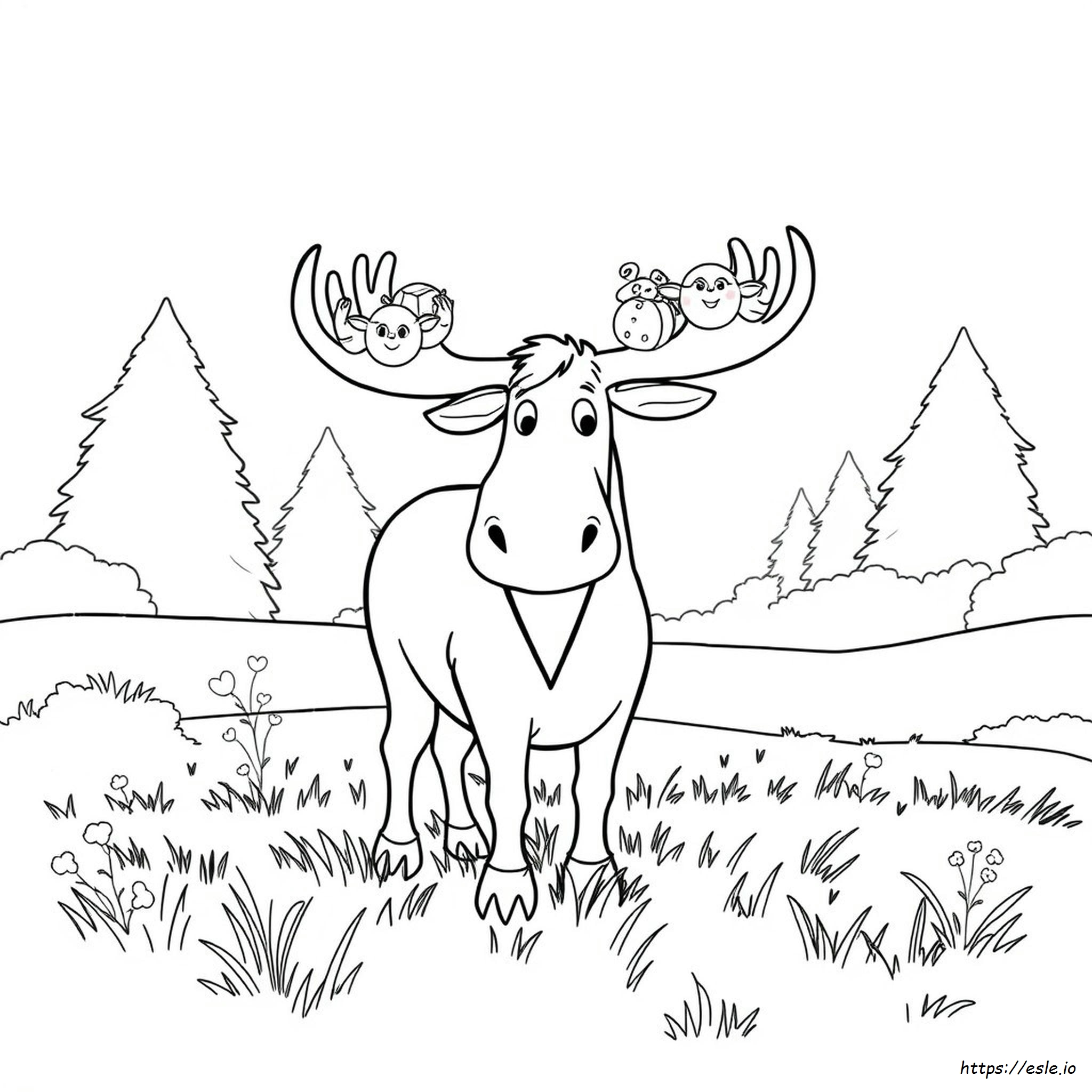 Thidwick The Big Hearted Moose Coloring Pages