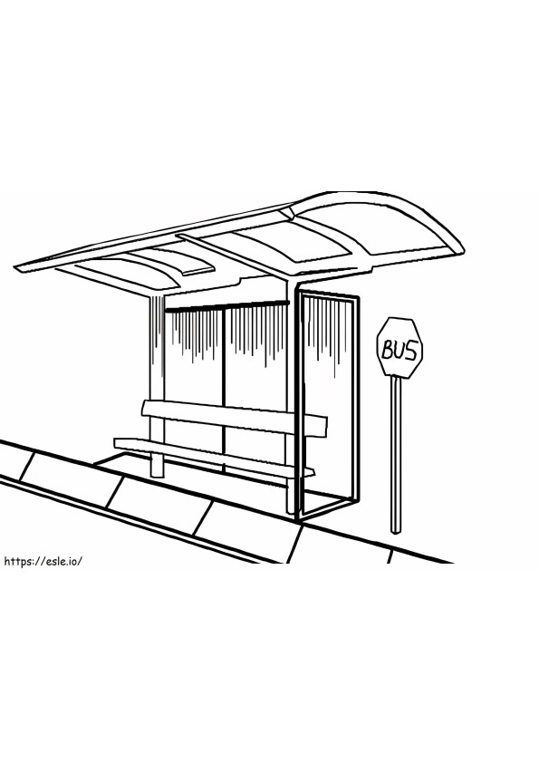 Print Bus Stop coloring page