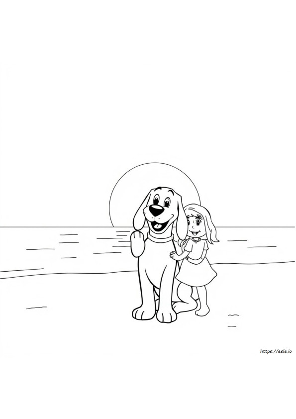 Clifford Dan Emily Elizabeth Gambar Mewarnai