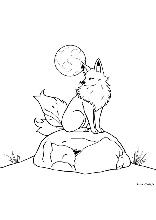Kitsune Ausmalbilder Zum Ausdrucken