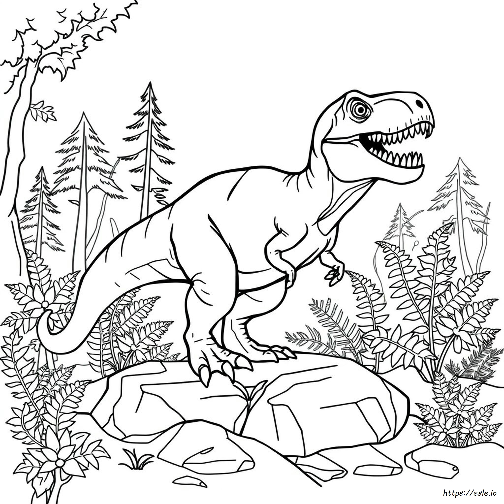 Realistische T Rex Ausmalbilder