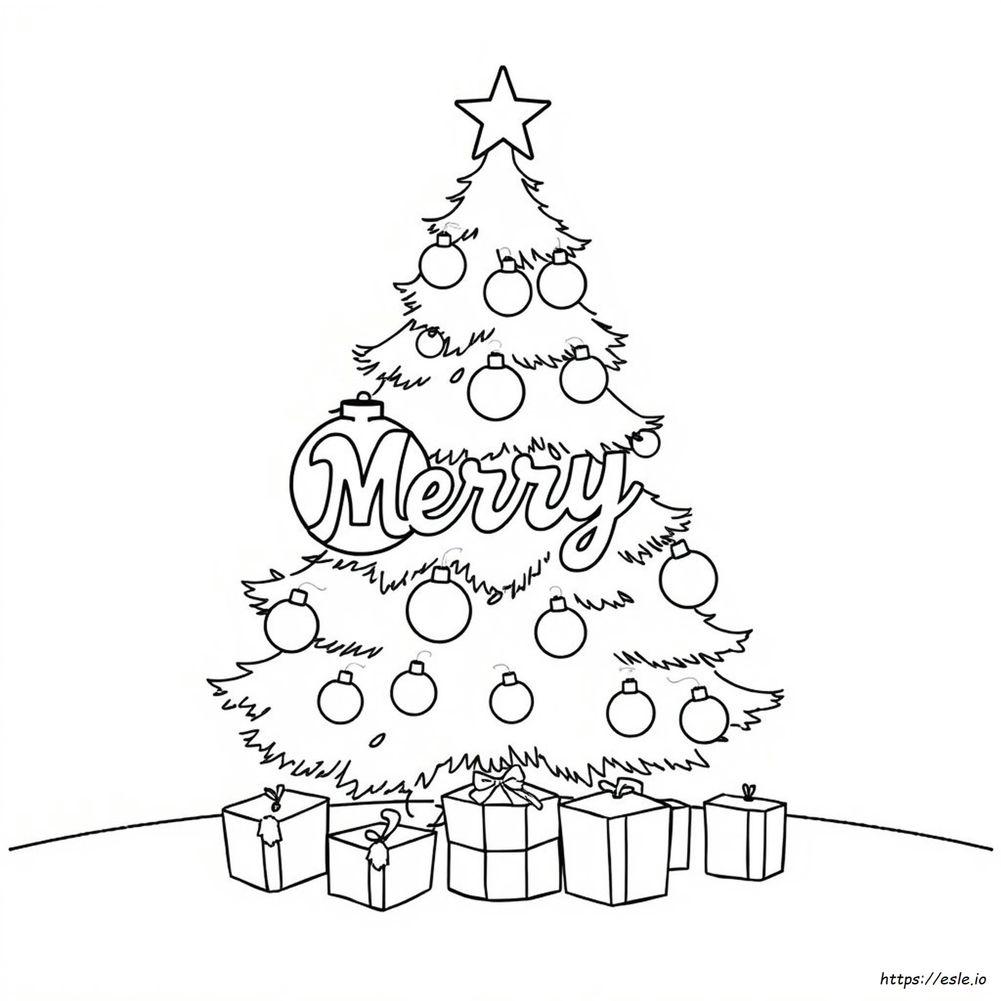 言葉付きクリスマスぬりえ