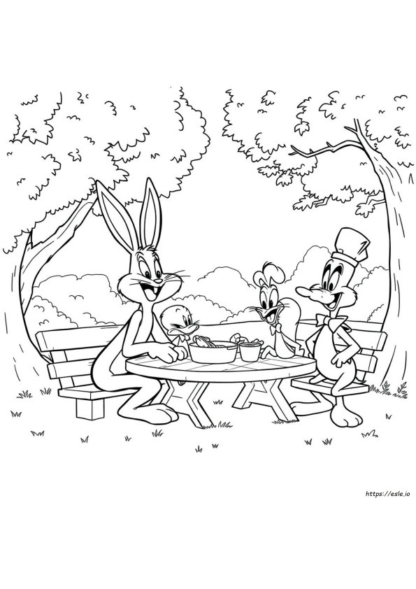 Gambar Mewarnai Looney Tunes