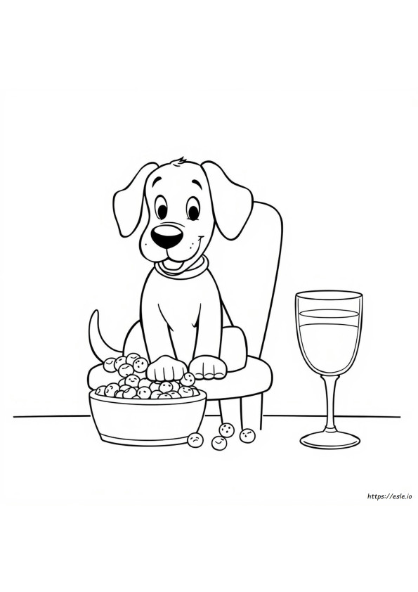 Dibujos Para Colorear Imprimible De Biscuit El Perro