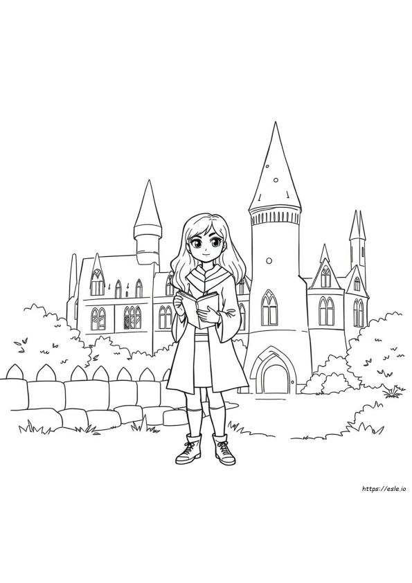 Hermione Harry Potter Coloring Pages