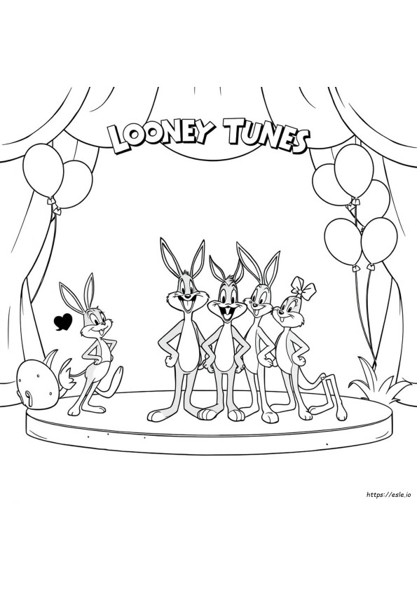Lembar Mewarnai Looney Tunes