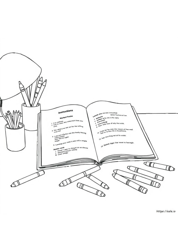Colouring Pages With Instructions