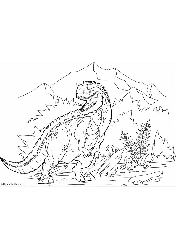 Carnotaurus biasa Gambar Mewarnai