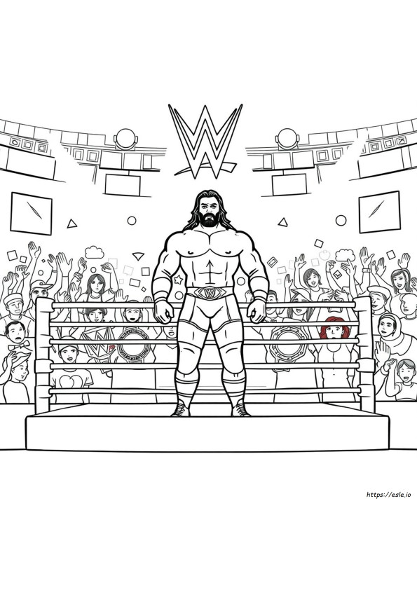 Printable Wwe Coloring Book