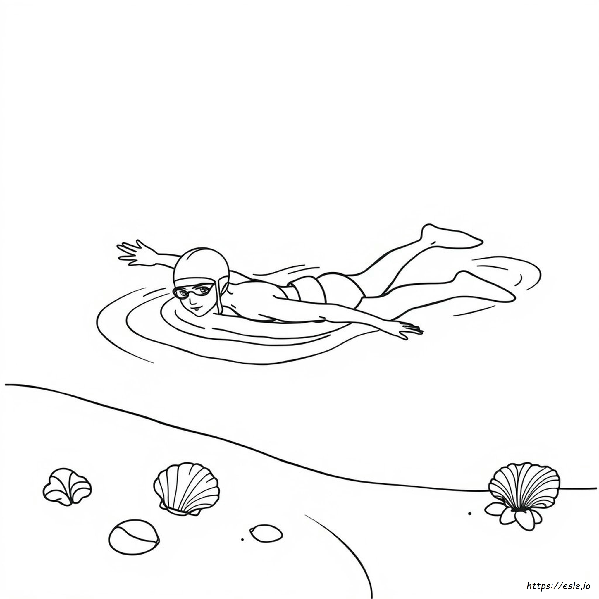 Nuoto Da Colorare