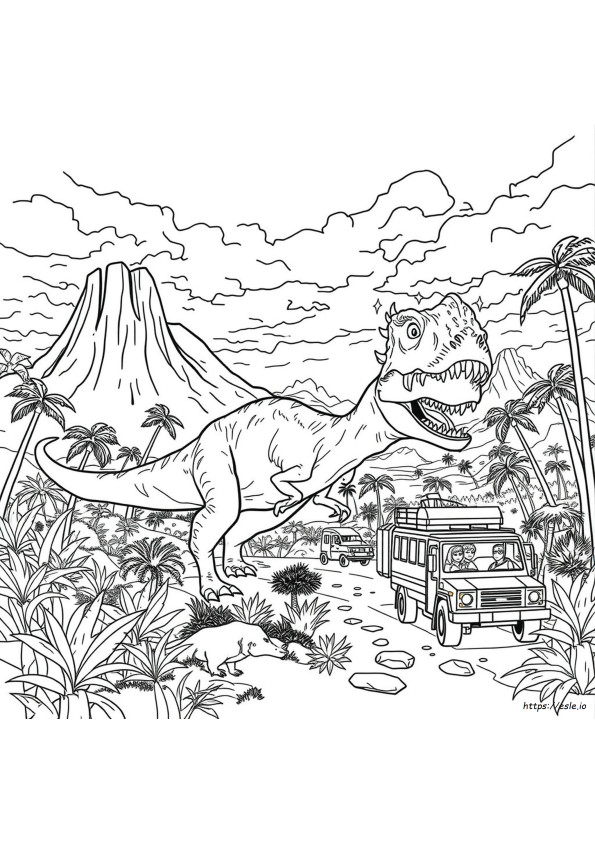Jurassic World Teoria Haosului Desene De Colorat Imprimabile
