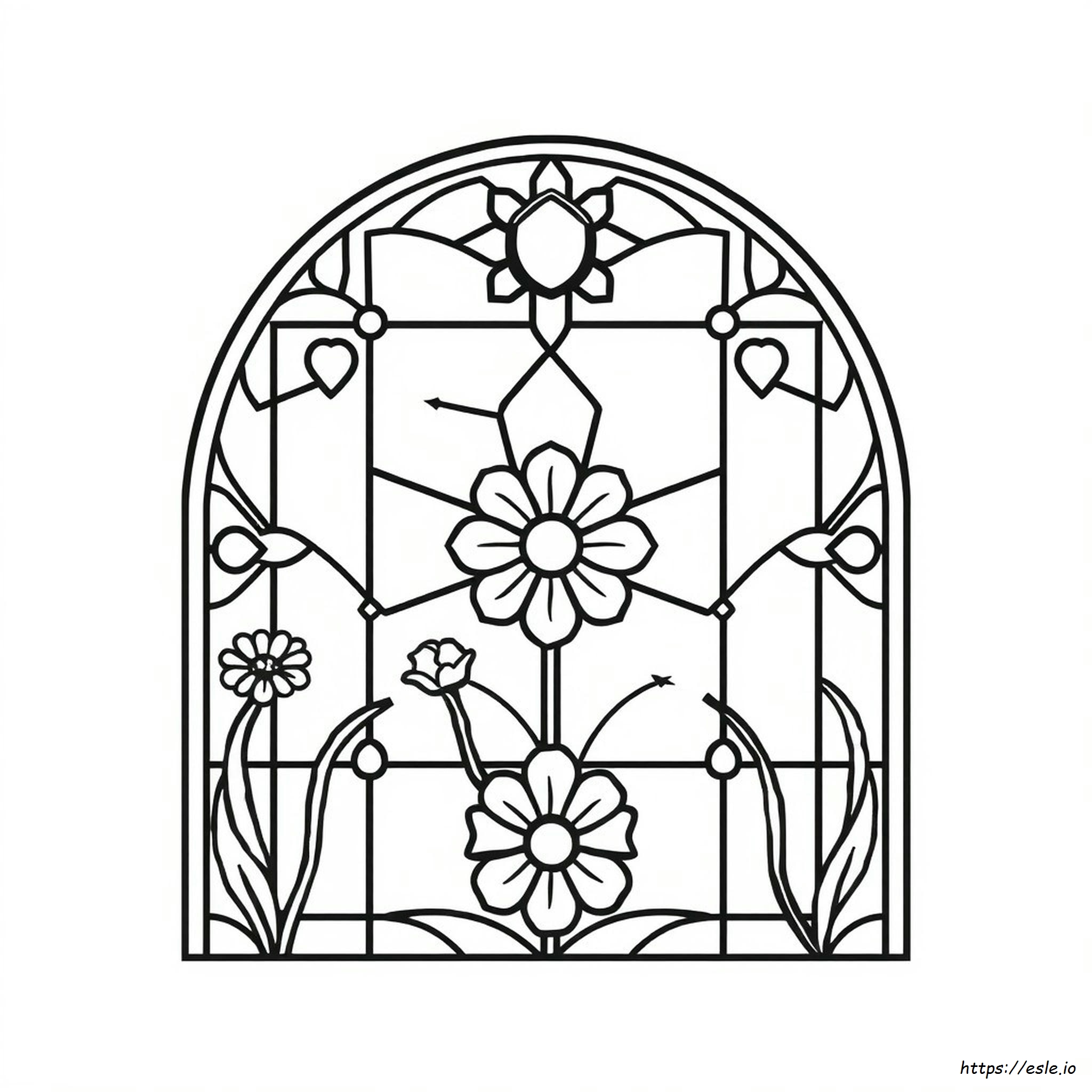 Stained Glass Coloring Book