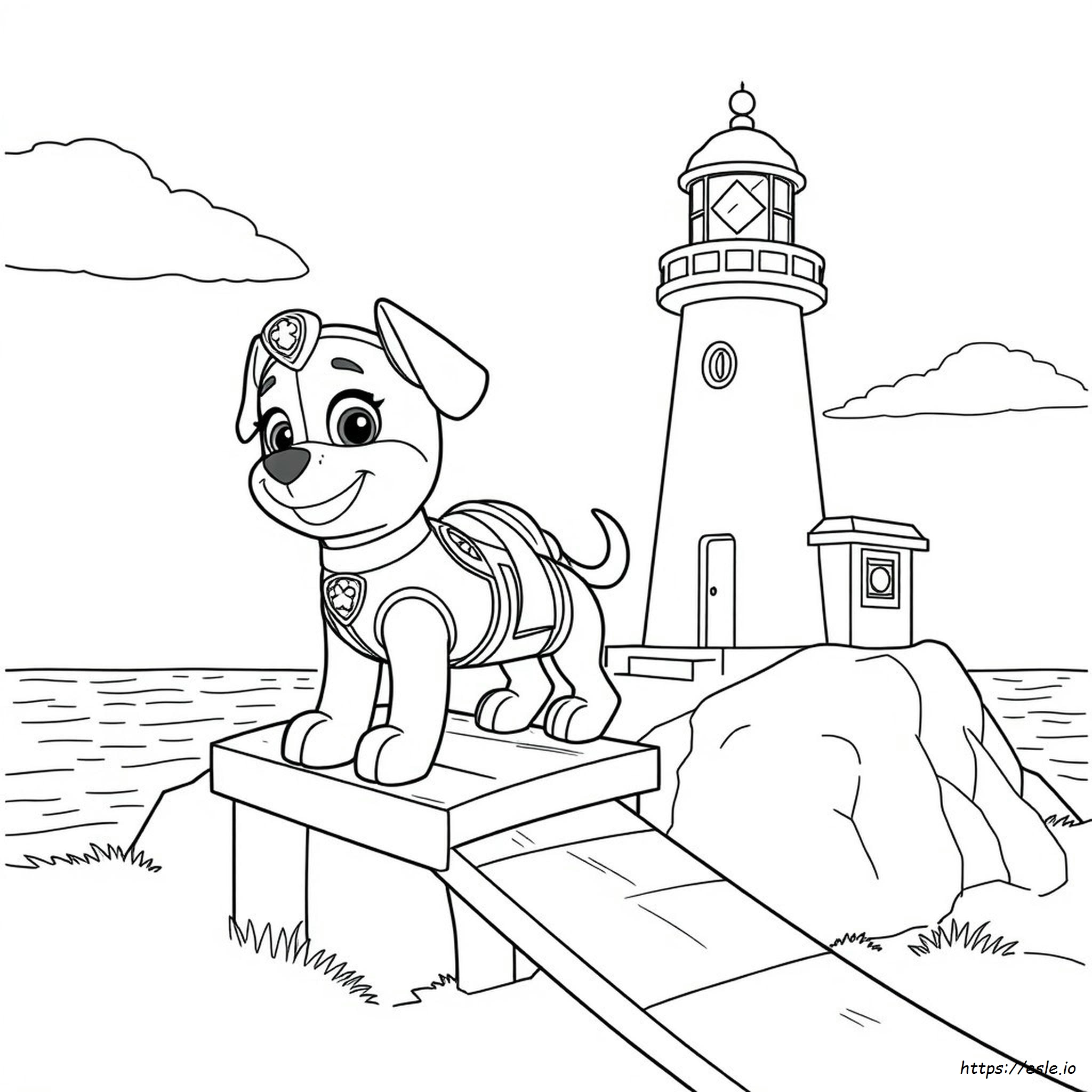 Paw Patrol Marshall E Chase Da Colorare