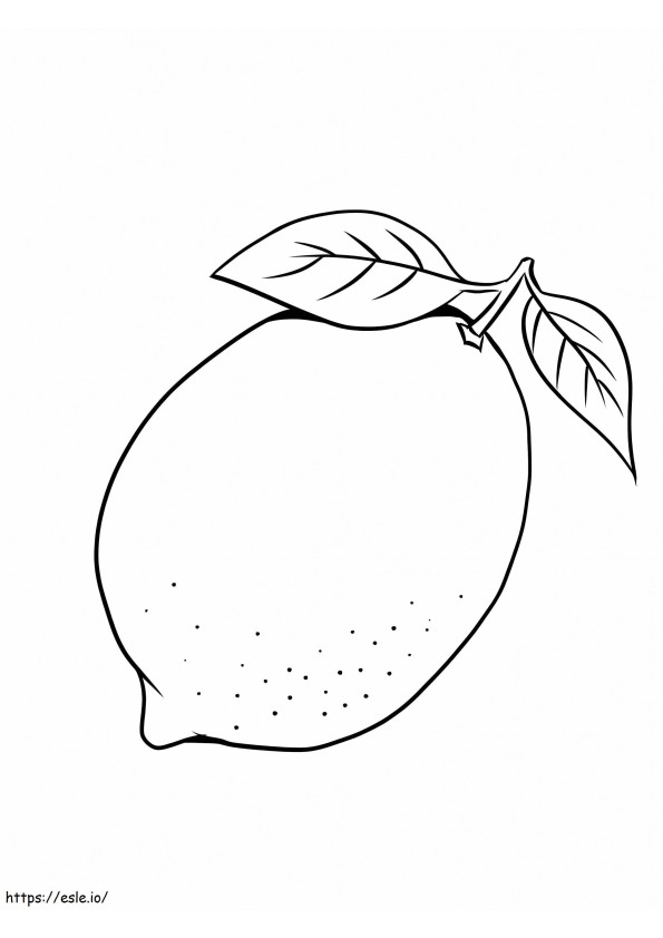 Awesome Lemon coloring page